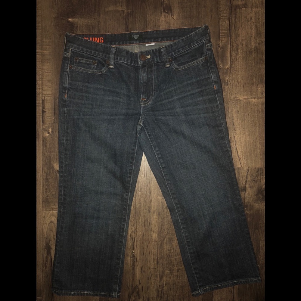 J. Crew Cropped Capri Hipslung Jeans Like New